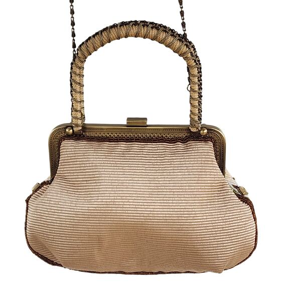 Vintage Beaded Elephant Statement Bag | Detachable Chain | Resort Glam